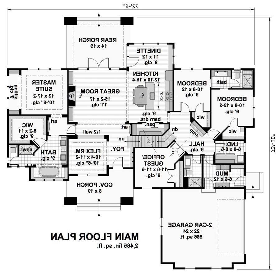 1st Floor Plan image of Butternut House Plan