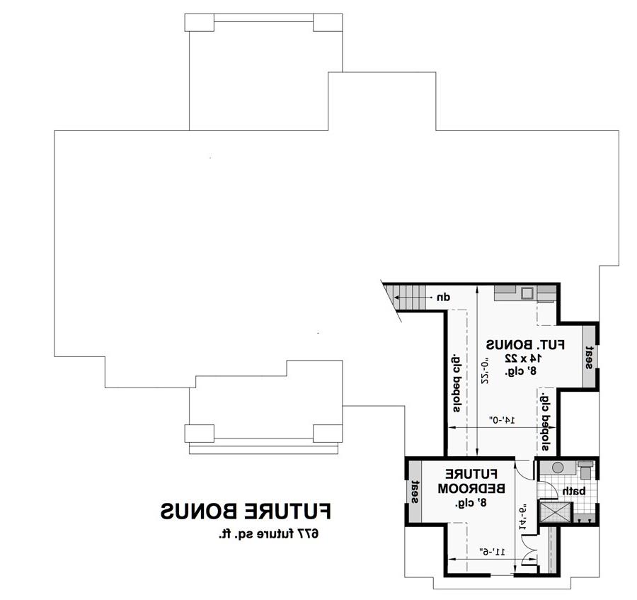 Bonus Floor Plan image of Butternut House Plan