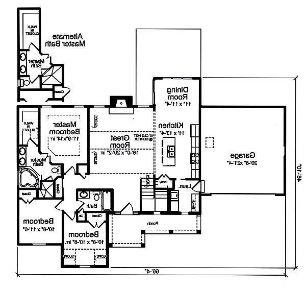 First Floor Plan image of Carlisle House Plan