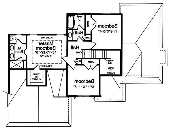 Second Floor Plan image of The Groveport House Plan