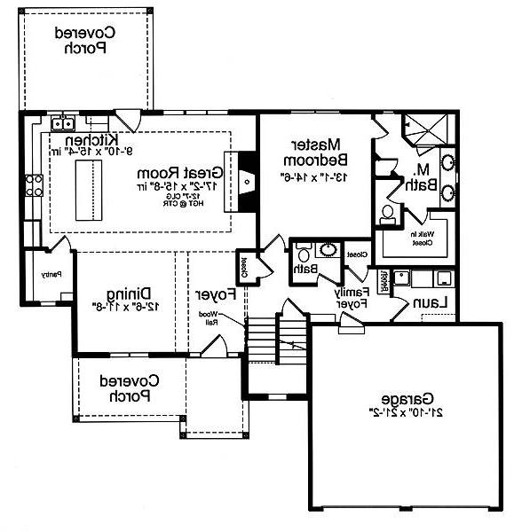 First Floor Plan image of The Elderberry House Plan