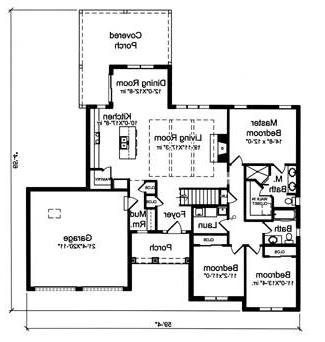 First Floor Plan image of The Portland House Plan