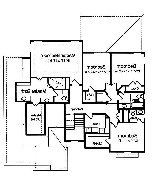 Second Floor Plan image of The Applewood House Plan