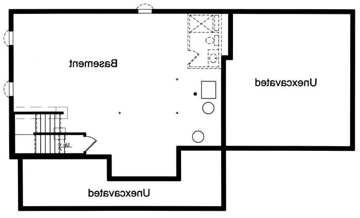Basement Floor Plan image of The Shalimar House Plan