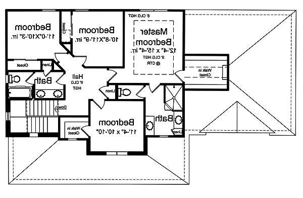 Second Floor Plan image of The Shalimar House Plan