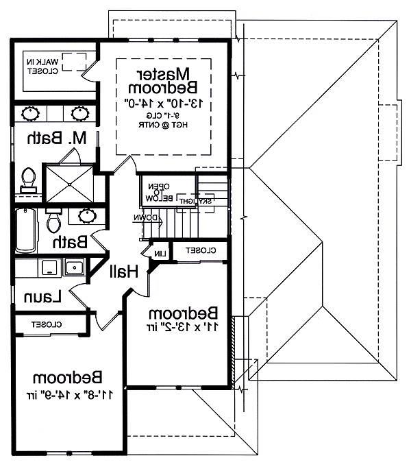 Second Floor Plan image of The Valencia House Plan