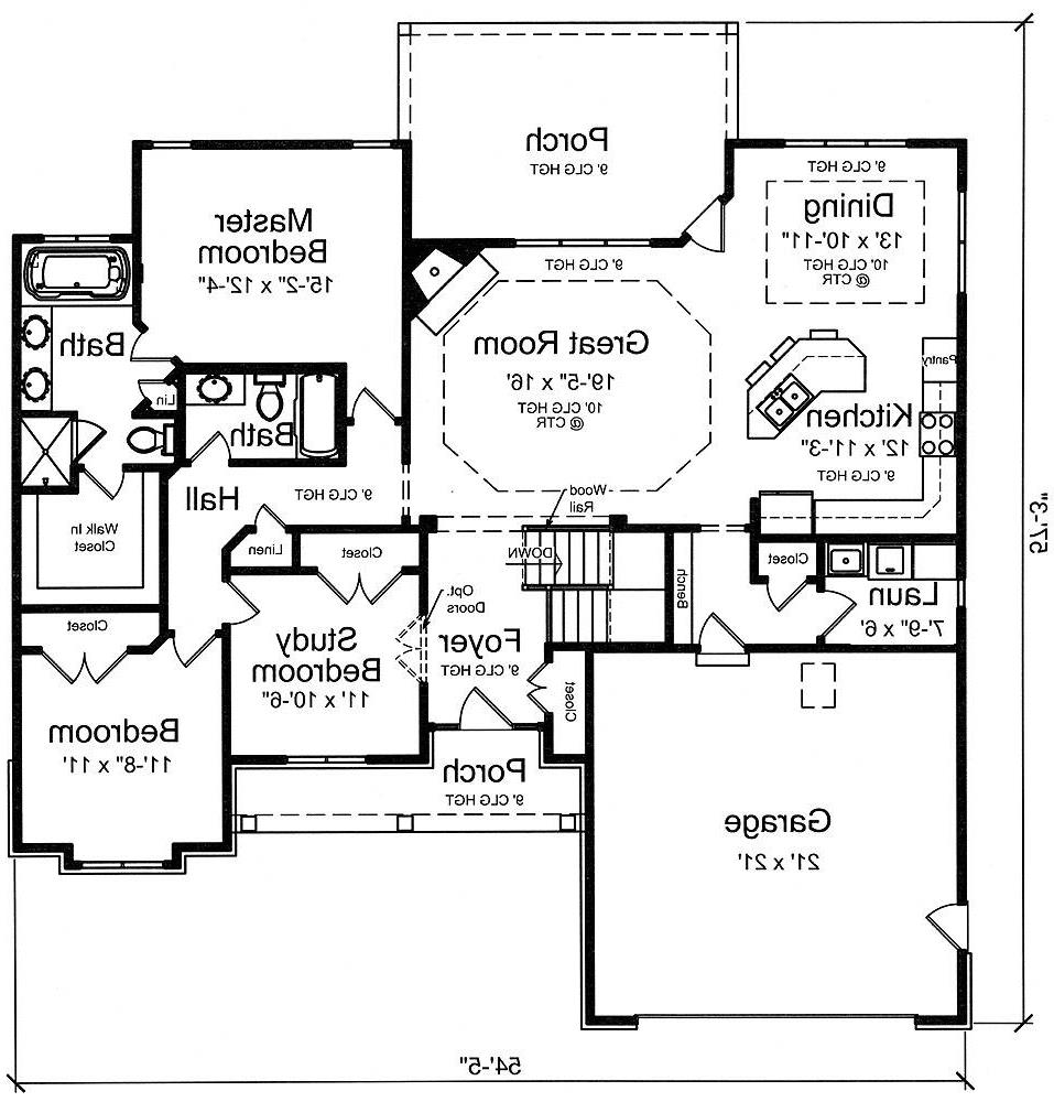 First Floor Plan image of Turnberry House Plan