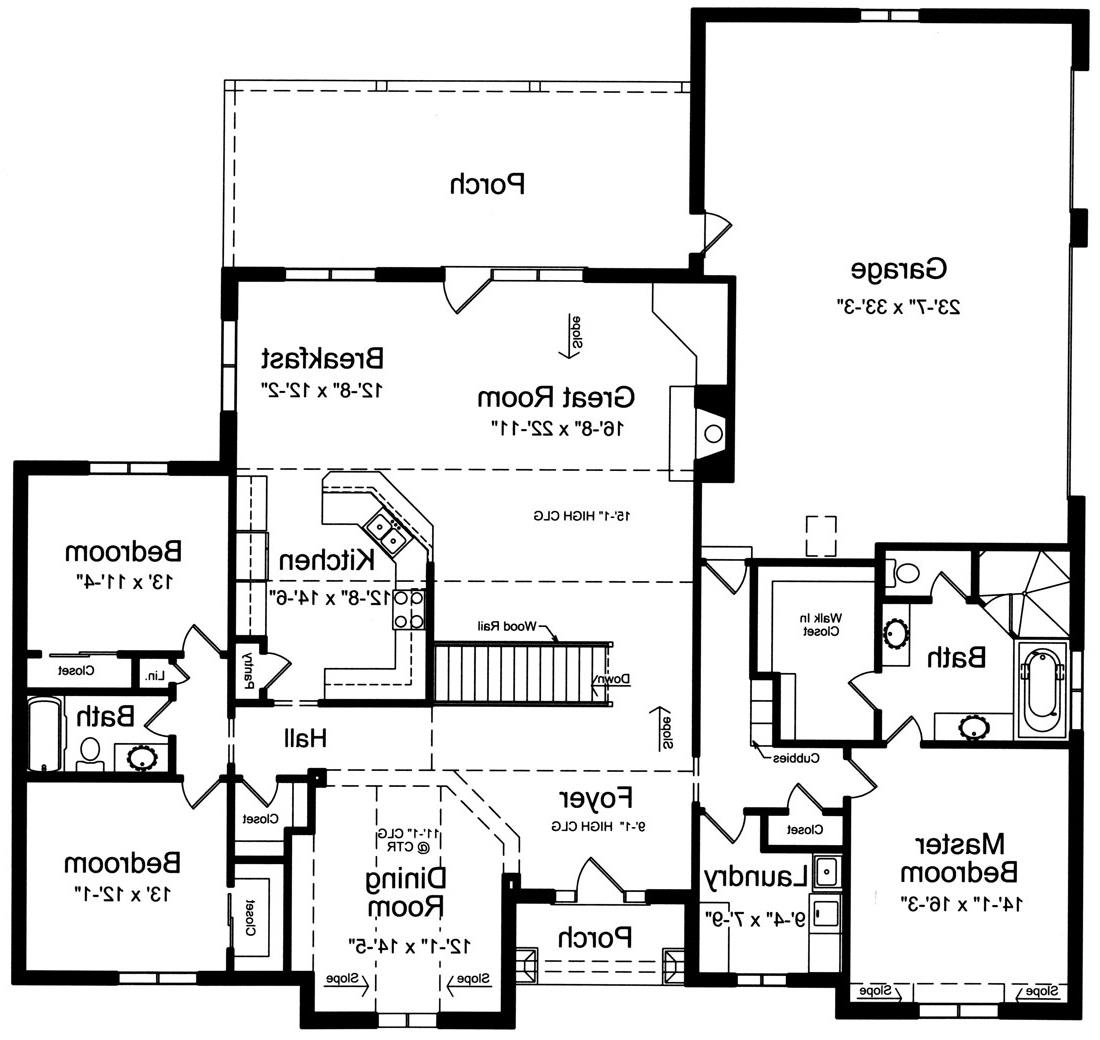 1st Floor Plan image of Marquis House Plan