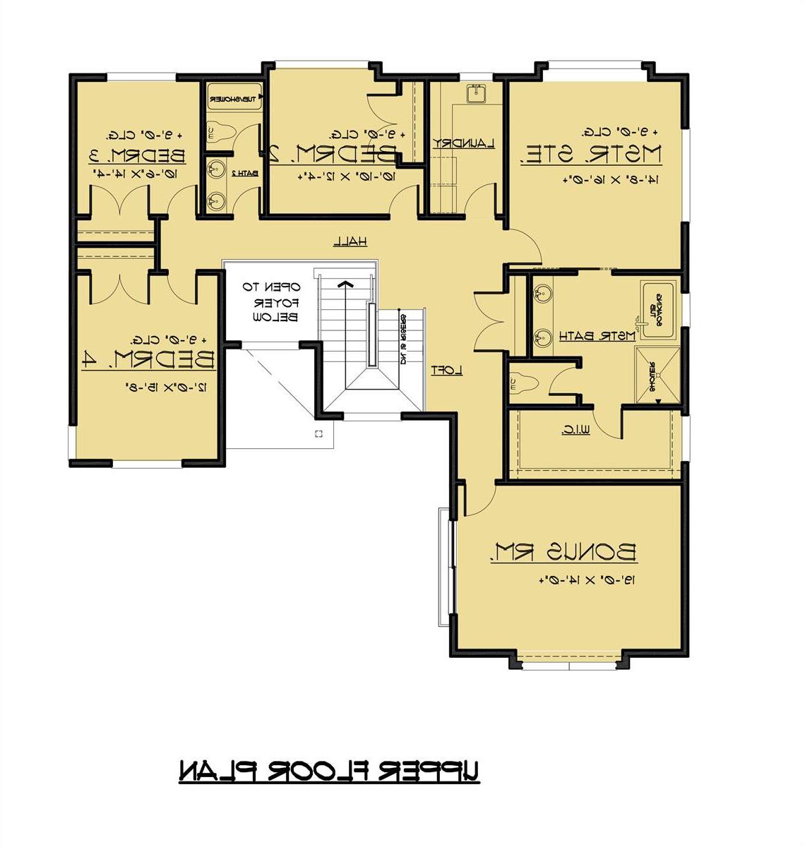 2nd Floor image of NW Homes Lot 3 House Plan