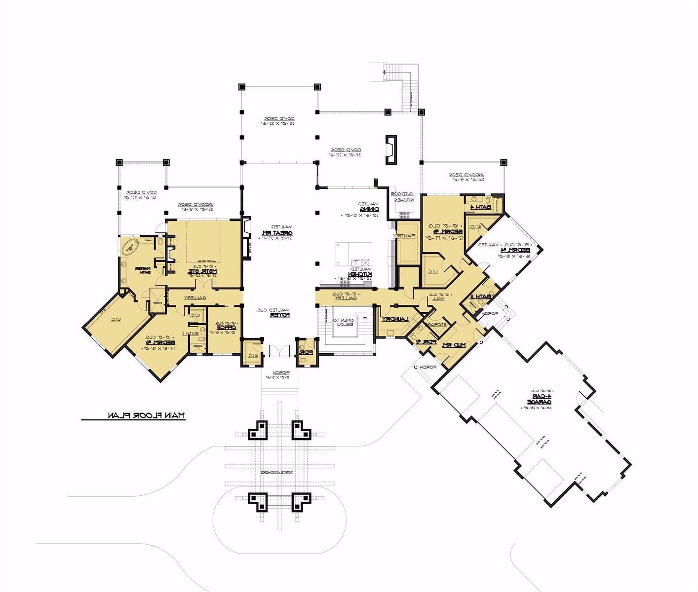 1st Floor image of Aspen Lodge House Plan