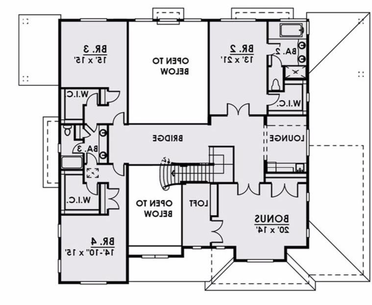 2nd Floor image of Petrenko Residence House Plan