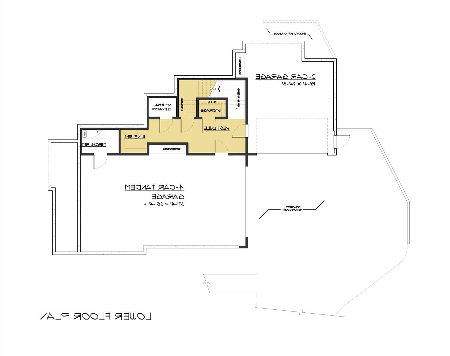 Lower Level Plan image of Mackay Residence House Plan
