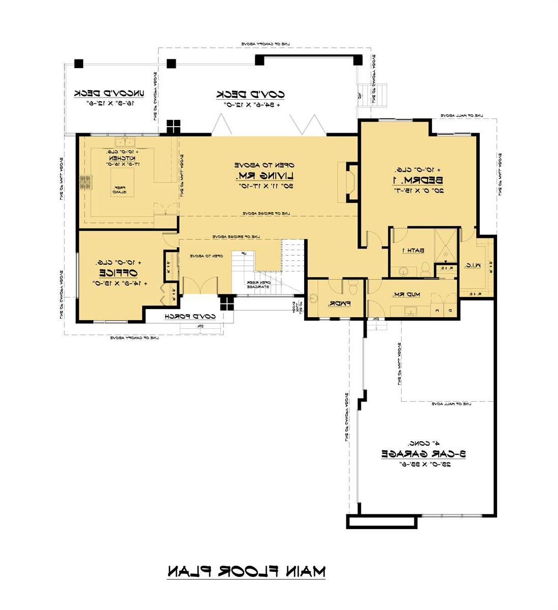 Main Floor Plan image of Edgelake (Meresi) House Plan