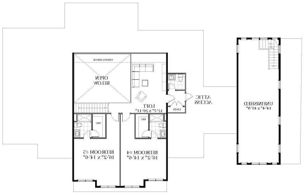 2nd Floor image of White Oak House Plan