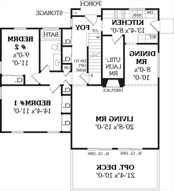 First Floor Plan image of KILLINGTON House Plan